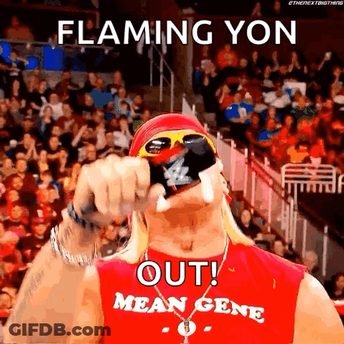Mike Hulk Hogan Mic Drop GIF