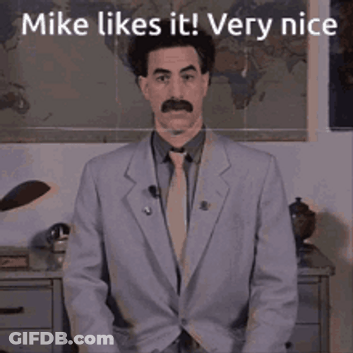 Mike Likes It Very Nice Thumbs Up GIF