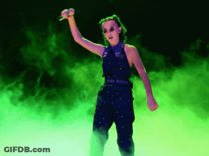 Mike Mic Drop Millie Bobby Brown GIF