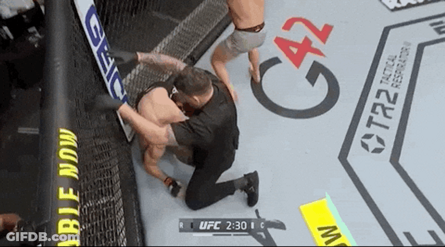 Mike Perry Being Hyper On The Ring GIF