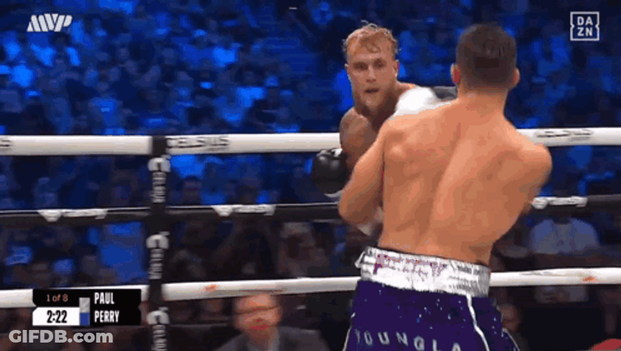Mike Perry Hit On The Face GIF