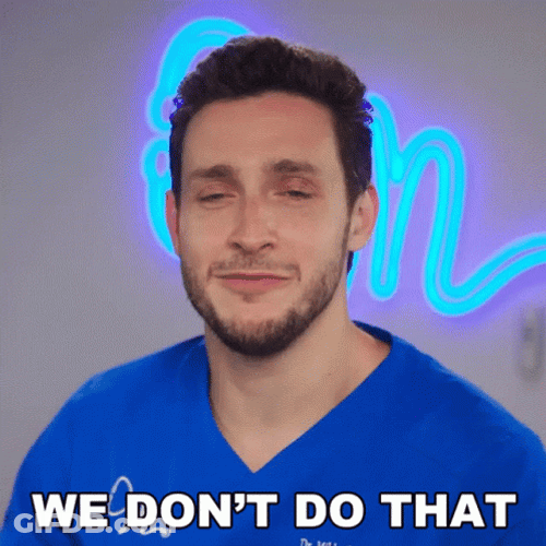 Mike Says We Don't Do That Here GIF