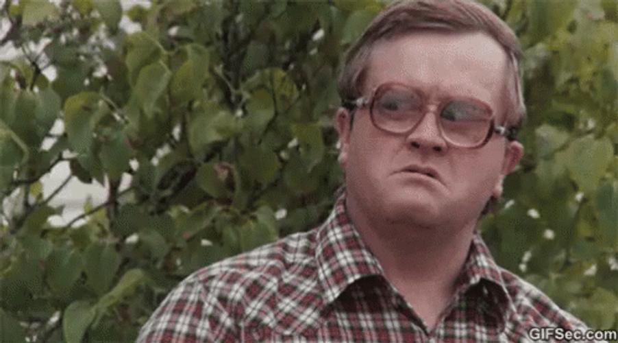 Mike Smith Unsure Bubbles Trailer Park Meh GIF