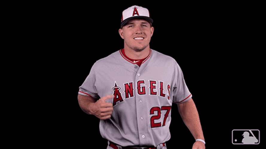 Mike Trout Cool Thumbs Up GIF