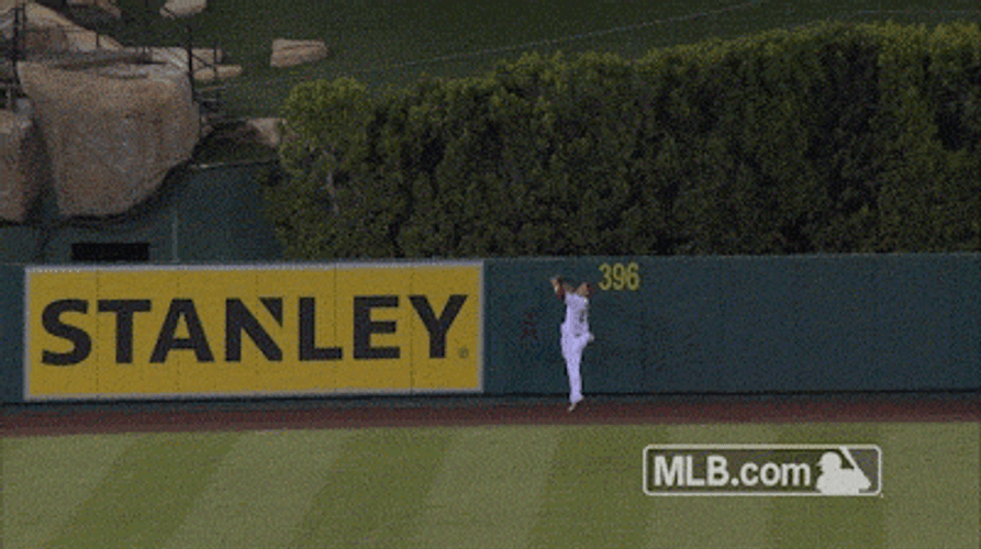 Mike Trout Iconic Catch GIF