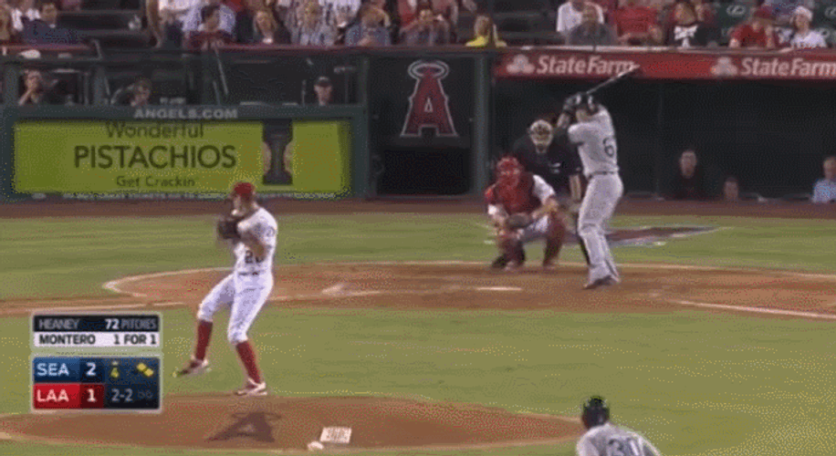 Mike Trout Iconic Pitch Home-Run GIF
