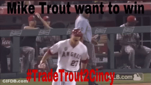 Mike Trout Wants To Win #Trade Trout 2 Cincy GIF