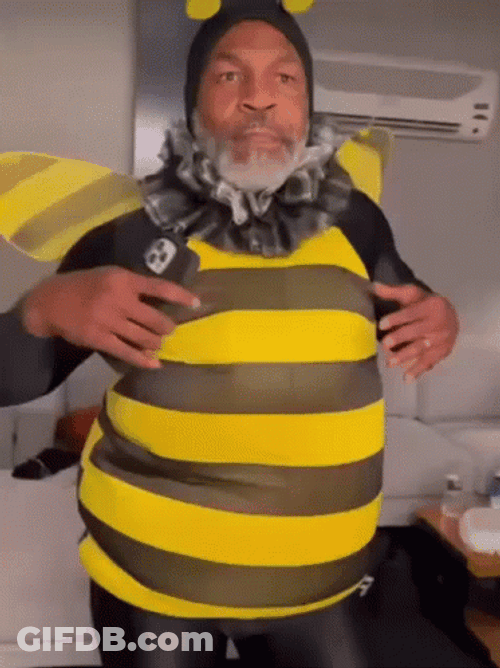 Mike Tyson Bee Mascot GIF