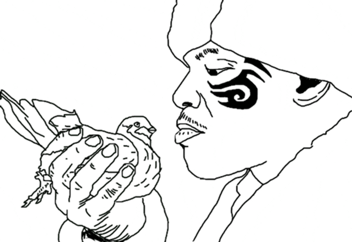 Mike Tyson Kissing Dove Artwork GIF