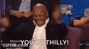 Mike Tyson Sitting Covering Ears Saying You So Thilly GIF