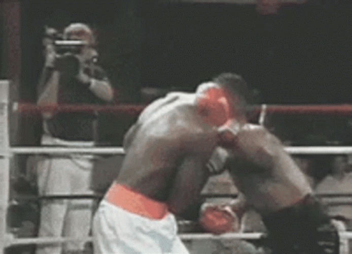 Mike Tyson Skillful Knock Out Punch GIF