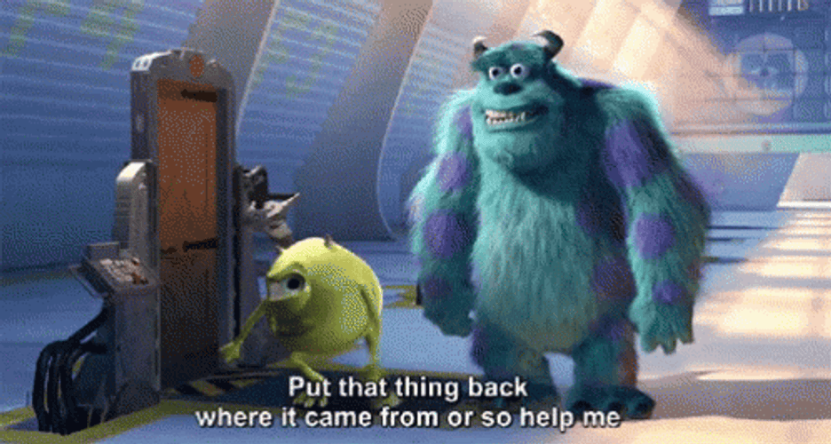 Mike Wazowski Being Really Excited Meme GIF