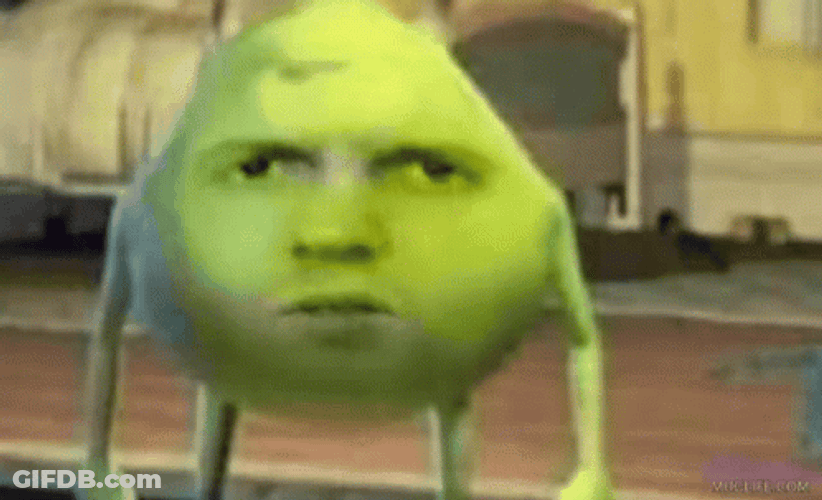 Mike Wazowski Face Replaced Meme GIF