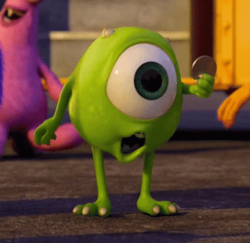 Mike Wazowski Holding A Coin Meme GIF