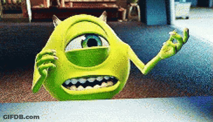 Mike Wazowski Monsters Inc Que GIF