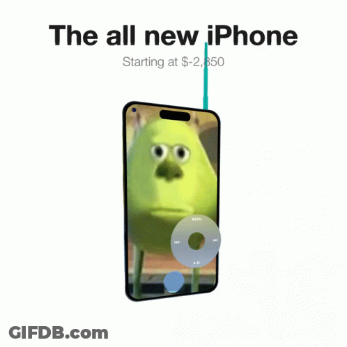 Mike Wazowski On New IPhone Screen GIF