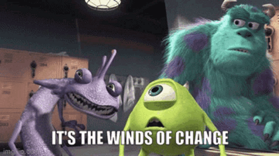 Mike Wazowski Sulley Randall Boggs Winds Of Change GIF