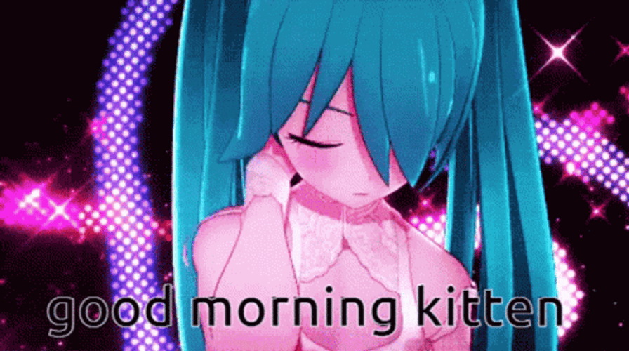 Miku Saying Good Morning GIF
