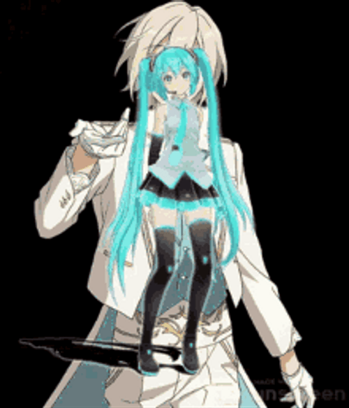 Miku Setting On Fire GIF