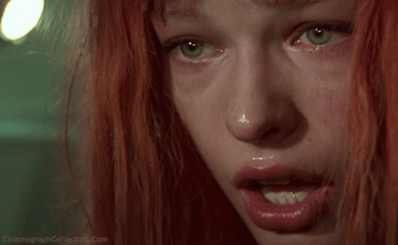 Mila Jovovich Single Tear Eye GIF