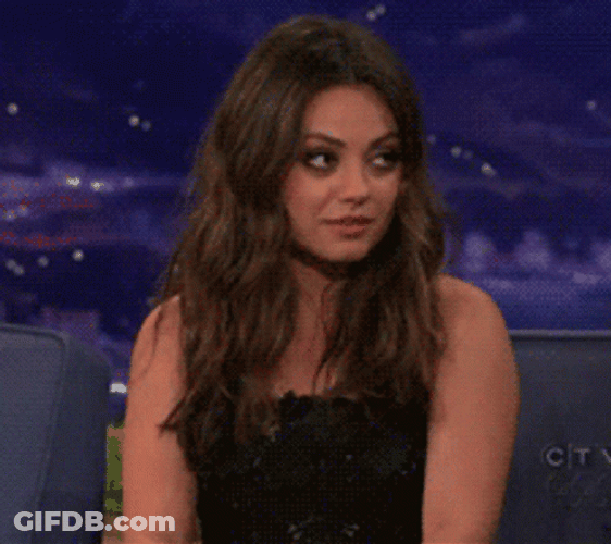 Mila Kunis Disappointed Reaction GIF