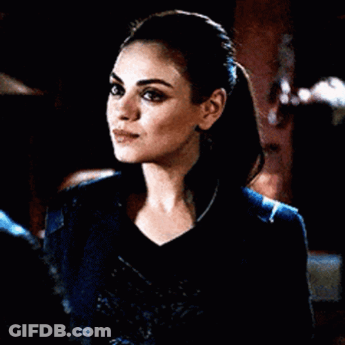 Mila Kunis Fake Smile GIF