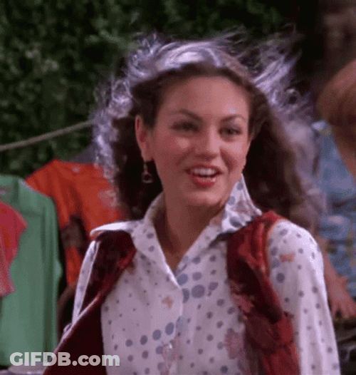Mila Kunis Teasing Justin Timberlake GIF