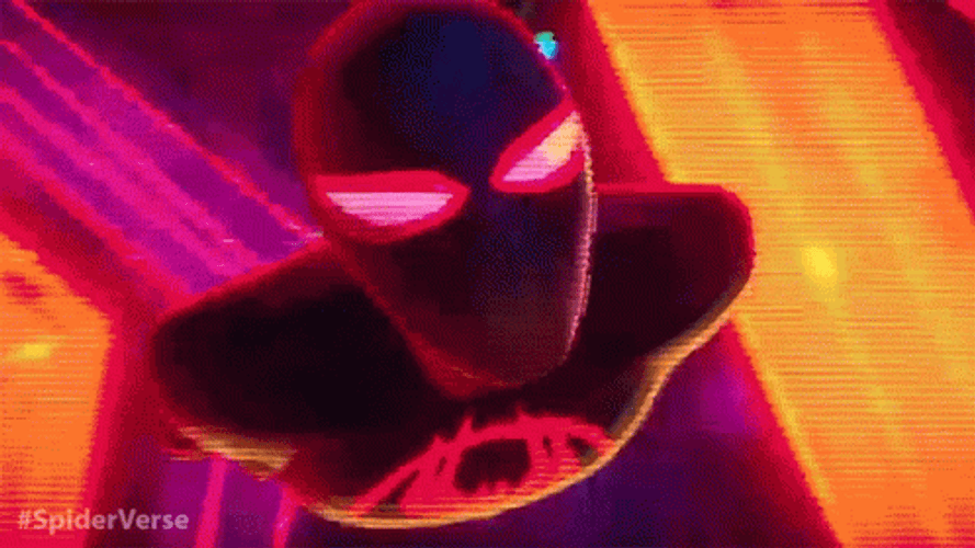 Miles Morales Into The Spiderverse Space Travel GIF