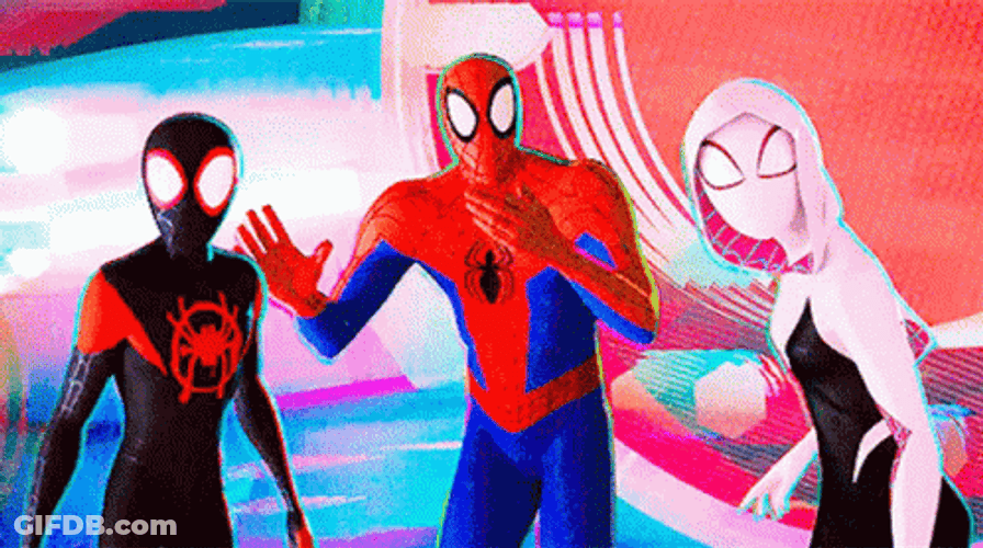 Miles Morales Spiderman Into The Spiderverse GIF