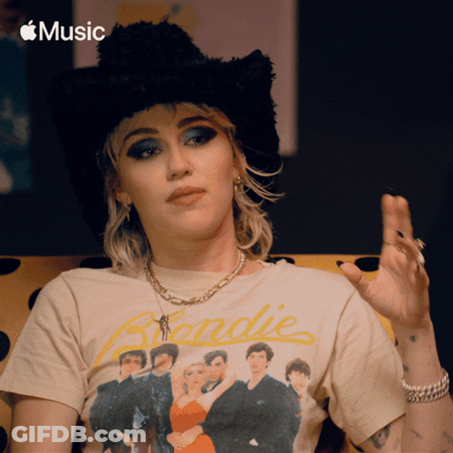 Miley Cyrus Air Quotes GIF