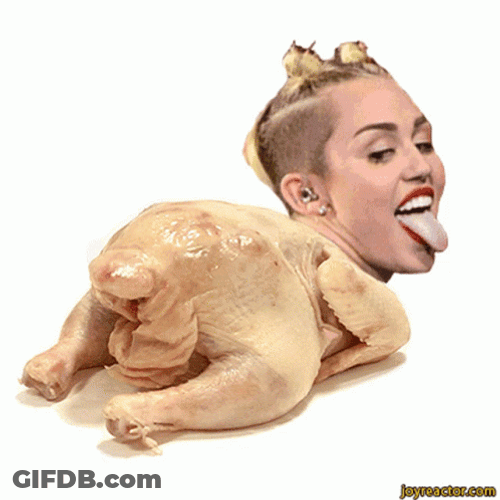 Miley Cyrus Animated Silly Face GIF