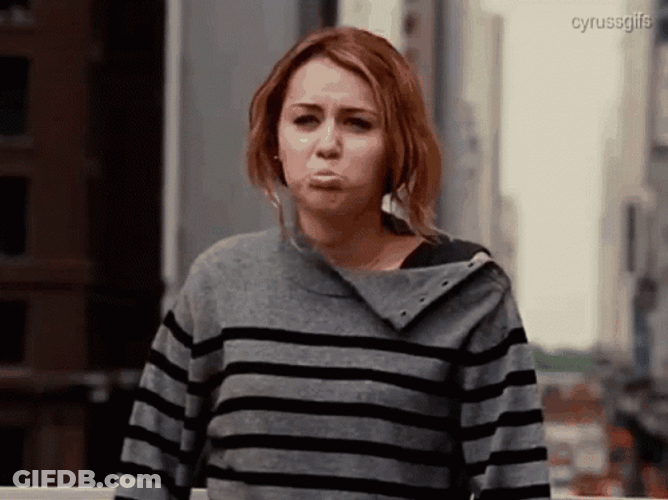 Miley Cyrus Funny Face GIF