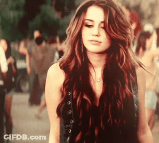 Miley Cyrus Gorgeous Hair GIF