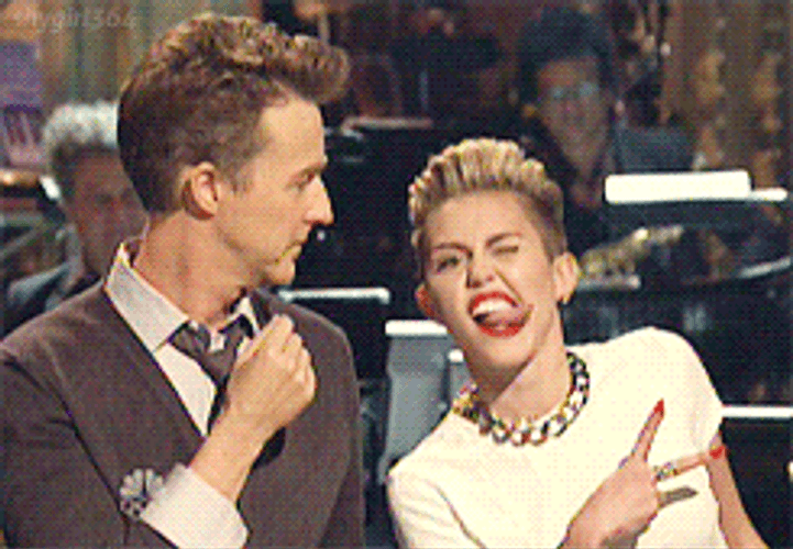 Miley Cyrus Stick Tongue Out GIF