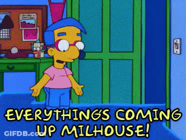 Milhouse Everything's Coming Up Milhouse GIF
