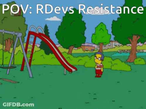 Milhouse Playing Frisbee Pov Rdevs Resistance GIF