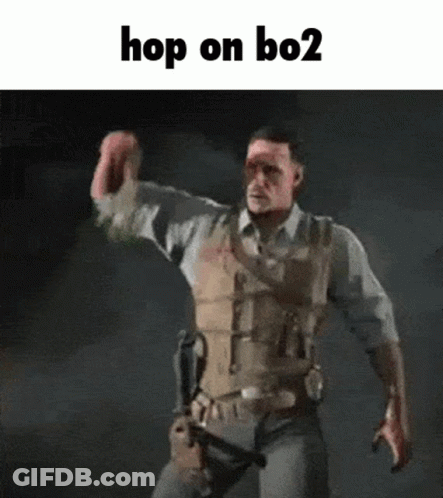 Military Man Dancing With Gun In Dark GIF