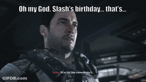 Military Man Oh My God Slash's Birthday That's GIF