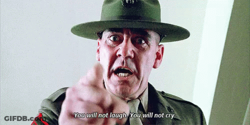 Military Man Saying You Will Not Laugh GIF