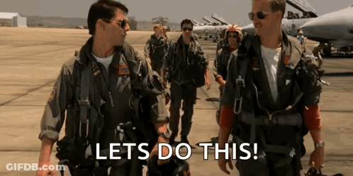 Military Men Walking On Runway GIF