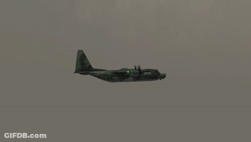 Military Planes Flying Side By Side GIF