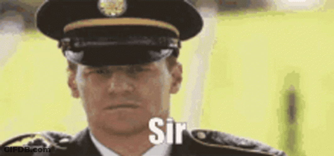 Military Salute Sir GIF