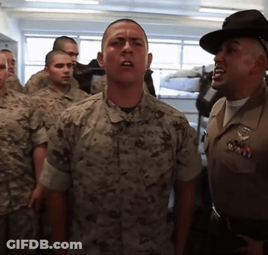 Military Shouting Command GIF