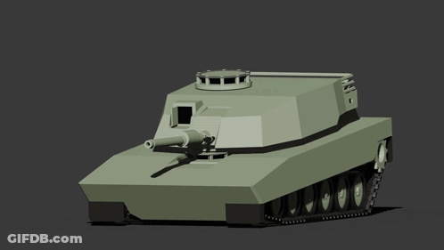 Military Tank Number 8181 GIF