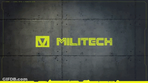 Militech On Blue Background GIF