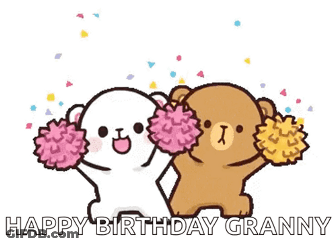 Milk And Mocha Bear Happy 65Th Birthday Message GIF
