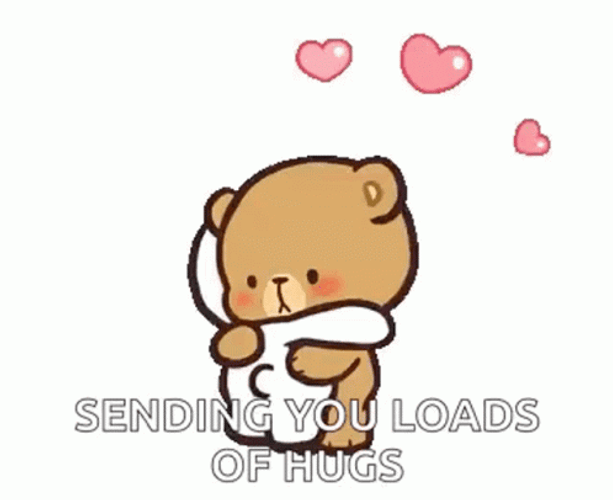 Milk And Mocha Bear Sending You A Hug GIF