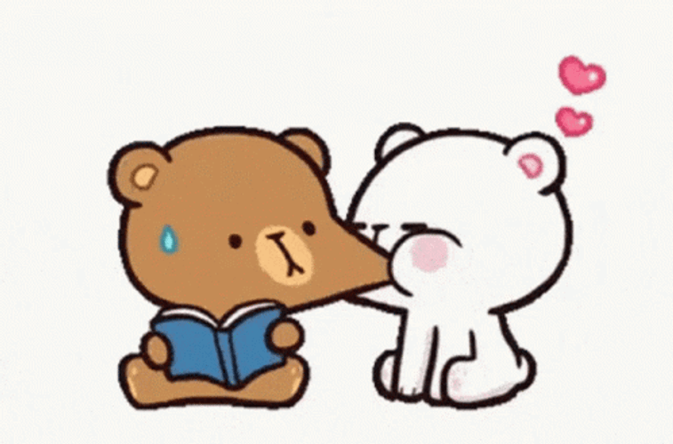 Milk And Mocha Chewing Cheek GIF