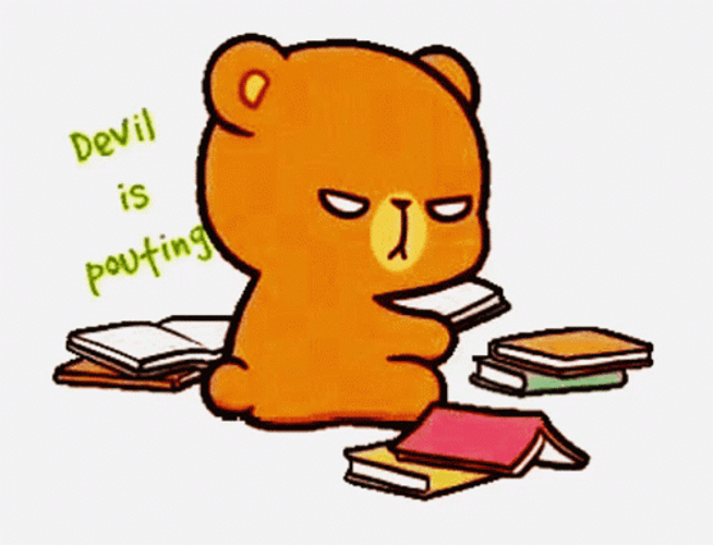 Milk And Mocha Devil Is Pouting GIF