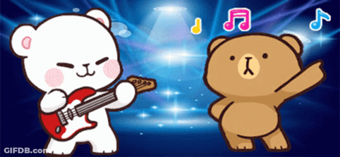 Milk And Mocha Happily Dancing GIF